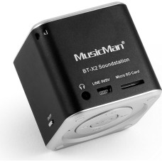 MusicMan TXX3807 Mini Wireless Soundstation BT-X2 (MP3 Player, Bluetooth) - Black