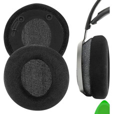 Geekria Comfort Velour Replacement Ear Pads for Philips Fidelio X3 Wired Headphones, Ear Pads, Headset Ear Pads, Ear Cups, Repair Parts (Black)