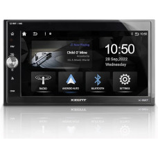 XZENT X-527 - 2-Din Car Radio Multimedia System with 6.75 Inches / 17.1 cm Touch Screen, Media Center with DAB+, USB, FM, Apple CarPlay, Android Car, for Cars or Motorhomes