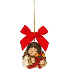 THUN - Christmas Decoration Little Angel - Ceramic - Christmas Line - Life, Decoration of the House - 5 x 3.5 x 5.5 cm H