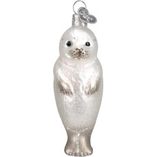 Old World Christbaumschmuck: Meerestiere und Wassertiere aus Glas mundgeblasen Seal Pup 3½