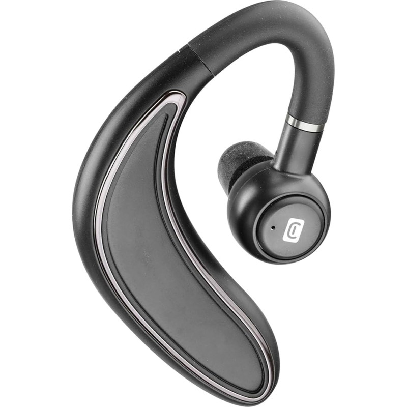 Cellularline | Bold | Mono-Bluetooth-Headset mit langlebigem Akku – 40 Minuten Ladezeit für 23 Stunden Autonomie - integrierte Mikrofon mit Multifunktionstaste, Schwarz