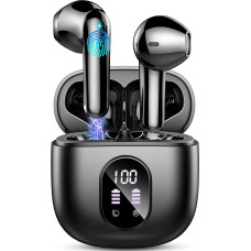 Bluetooth Headphones, Wireless Bluetooth 5.3 In-Ear Headphones, Mini Wireless Headphones with 4 ENC Noise Cancelling Mic, 50H Playtime Wireless Earbuds, LED Display, Earphones IP7 Waterproof