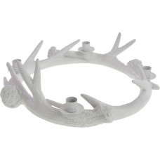 Werner Voß Advent Wreath Antlers White Polyresin 40 x 38 - 5 x 11.5 cm