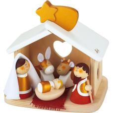 Sevi : Nativity Scene, Red, White, Gold