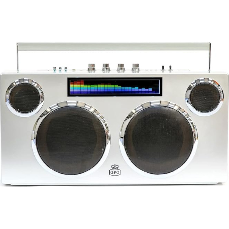 GPO Manhattan Bluetooth Speaker - Stereo Boombox, 100 W