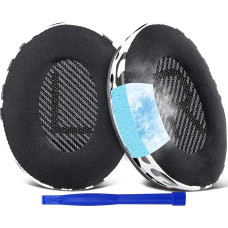 SoloWIT Cooling Gel Replacement Ear Pads for Bose QuietComfort 35 (QC35) and Quiet Comfort 35 II (QC35 II) Over-Ear Headphones, Noise Isolation Foam Snow Leopard