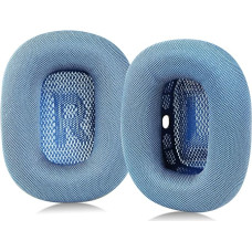 Sinowo Upgraded Ear Pads for Apple AirPods Max Headphones, Mesh Replacement Ear Pads with Memory Foam and Magnet, Closer to Original (Blue)