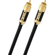 Oehlbach XXL Black Connection Master NF Audio RCA Cable 0.50 m Black