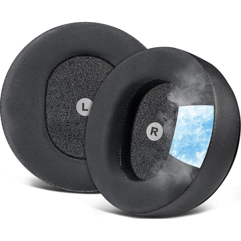 SOULWIT Cooling Gel Replacement Ear Pads for Audeze Maxwell Headphones, Cushions with Breathable ICE Silk Fabric, High Density Noise Reducing Foam