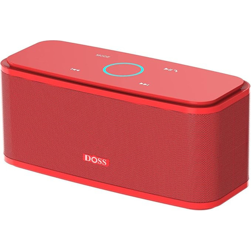 Doss SoundBox Touch Wireless Portable Bluetooth Speaker red