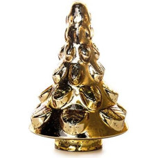 EUROCINSA Glass Tree Antique Gold 18 Diameter x 27 cm 1 Piece Gold One Size