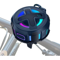 Xleader Outdoor Bluetooth Speaker with Handlebar Mount for Bicycle, Motorcycle, IPX7 Waterproof, Music Box, Bluetooth Speaker, Small with Clip, Microphone, Bassup, 12h Battery, Sea Blue