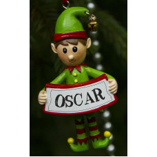 Boxer Gifts Oscar Elf Decoration, Ceramic, Multi-Colour, 8 x 4.5 x 2 cm