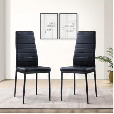 Lexicon Ladonna Esszimmerstuhl (2er Set), Schwarz