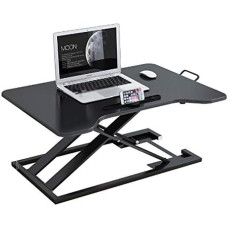 Reguliuojamas kompiuterio stalas, sulankstomas nešiojamojo kompiuterio stovas namų biurui, reguliuojamo aukščio darbo vieta, ergonomiškas stalviršio rėmas geresnei laikysenai ir patogumui