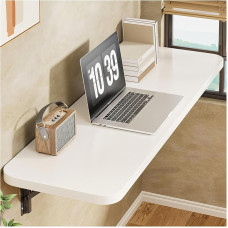 Klapptisch zur Wandmontage, platzsparend, zusammenklappbar, schwimmender Schreibtisch, Wandmontage, Bartisch, ideal für kleine Räume, kompakte Esszimmerlösung