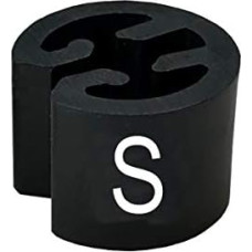 50 dydžių skirtukų mini 13 mm skersmens, skirtų drabužių pakaboms Juodas spausdinimas Baltas spausdinimas Pasirinkti atspaudai (S)