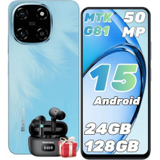 Blackview Color 6 KI Handy Ohne Vertrag 24GB+128GB /2TBTF ,MTK G81 Octa Core 2.0GHz ,6.67