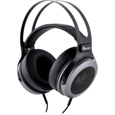 LINSOUL Kiwi Ears Altruva Over-Ear Headphones, Hi-Fi 50 mm Dynamic Driver Monitoring Headphones, Wired Gaming Open Stereo Headphones for Studio Technicians Audiophile Gaming (Black Grey)