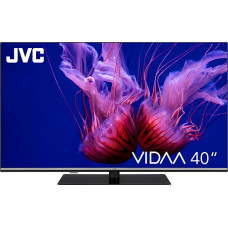 JVC QLED TV 40 Inch Smart TV VIDAA LT-40VQF555D - Full HD TV, HDR TV with Integrated Triple Tuner, LED TV, Black