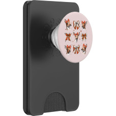 Rentier Weihnachten Weihnachtsmann Mädchen Kokette Schleife PopSockets PopWallet für MagSafe