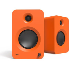 Kanto Ren 200W Powered Speaker System with HDMI ARC Input for TV & Home Theatre, USB-C and Bluetooth 5.3, High/Low Pass Filter, Pair, Matte Orange