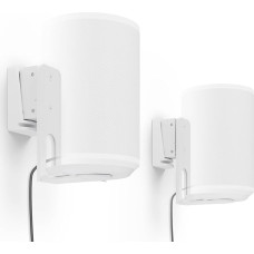PUTORSEN Speaker Wall Mount for Sonos Era 100, Swivel/Tilt/Cable Management Wall Mount Speaker for Better Audio Enjoyment, Holds up to 3 kg (2 Brackets, White)