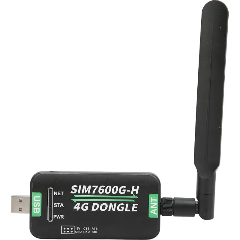 VBESTLIFE 4G LTE USB Dongle, 4G DONGLE modulis USB UART ryšio palaikymas 2G 3G 4G 50Mbps Uplink 150Mbps Downlink su besisukančia antena
