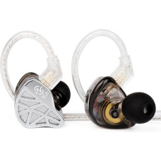 CCZ MC04 IEM ausinės, žaidimų ausinės ausyse, 3,5 mm kištukas be susipainiojimo, sidabru dengtas OFC, ausinės su 1DD+1BA hibridiniu vairuotoju, gilaus boso ausinių monitoriai muzikantams