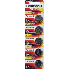 Panasonic Cr2032 3V Lithium Coin Cell Battery Dl2032 Ecr2032 5 Pcs