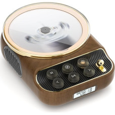 Retro CD Player Portable with Bluetooth 5.0 HiFi Sound Speaker Night Light Dust Protection LED Screen FM Radio Supports AUX/TF Card Headphone Jack for Gift Home 4 in 1 Wooden