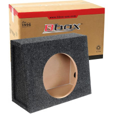 Bbox Single Sealed 12 Inch Subwoofer Enclosure - Car Subwoofer Boxes & Enclosures - Made in USA Premium Subwoofer Box Improves Audio Quality, Sound & Bass - Nickel Finish Subwoofer Terminals - Black