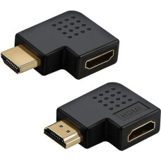 INNOV8 (1 Paar) links und rechts abgewinkelter 90GradHDMIStecker auf Buchse, vertikaler flacher Adapter, 4K 3D HDMIExtender für Roku, PS3, PS4, Fire Stick, Chromecast, Nintendo Switch, HDTV,