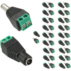 AVARTEK 20 Paar 2,1 x 5,5 mm männlich weiblich 12 V DC maitinimo lizdo jungties adapteris Stecker für CCTV Überwachungskamera LED Streifen