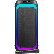 Zen Aero Portable Bluetooth Speaker, Powerful 350W 10 Hour Battery, RGB LED Lights, Large Speaker with TWS, AUX-IN, USB, Microphone Input, Wireless Microphone, FM Radio, High