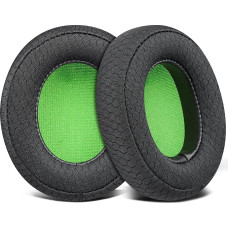 SOULWIT Mesh Fabric Replacement Ear Pads for PDP LVL30 Wired Headset, Replacement Pads with High Density Foam