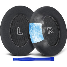 SOULWIT Full Cooling Gel Replacement Ear Pads for Bose QuietComfort (QC) Ultra Wireless Headphones, Ear Pads Cushion with Breathable Ice Silk Fabric, High Density Noise Isolation Foam