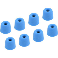 Ersatz-Ohrstöpsel aus Schaumstoff, 3-4 mm, mittlere Größe, für Kopfhörer, Blau, 8 Stück