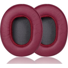 Akkiv Ersatz-Ohrpolster, kompatibel mit Skullcandy Hesh3 Hesh ANC Crusher360 Crusher Wireless Hesh Evo Venue ANC Crusher Evo Crusher ANC Headset, Proteinleder und Memory-Schaum (Burgerrot)