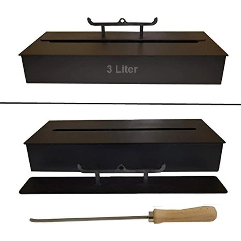 Ethanolburner Black, skirtas gelio ir etanolio židiniams, pasirinkite iš 1/2/3/4/5 litrų (3 litrai)