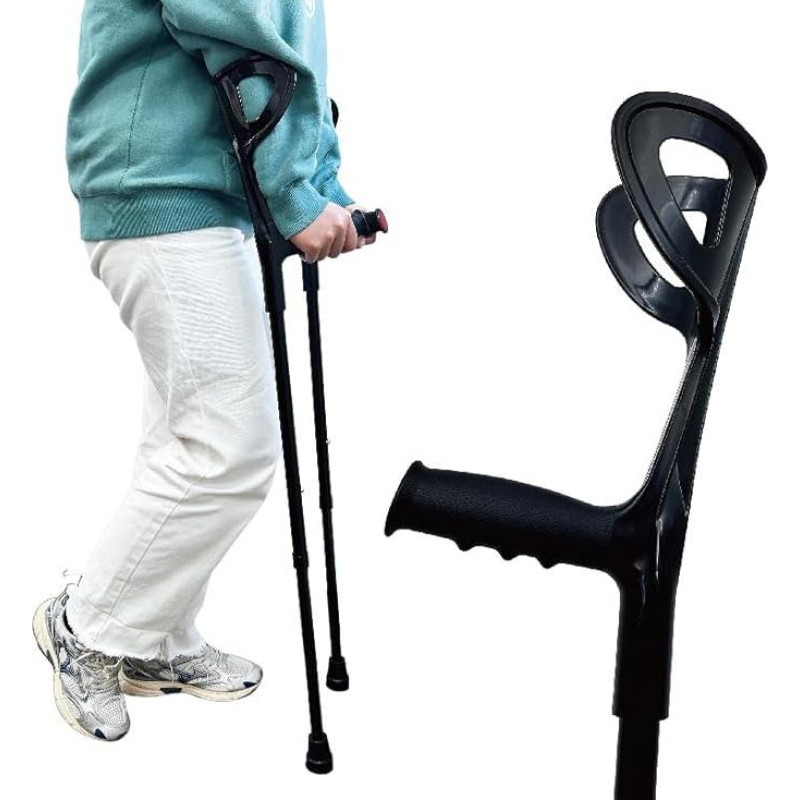 Kulšiai suaugusiems vyrams (x2 vienetai, atviros rankogaliai), alkūnės kulšiai moterims, reguliuojamas vaikščiojimas, juodas arba sulankstomas