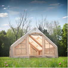 Luftzelt Aufblasbar Camping, Aufblasbares Zelt 4-10 Personen, Zelt Aufblasbar, Familienzelt Aufblasbar (5 Minuten schnellaufbau), Inflatable Tent, Luxus Zelt, Glamping Zelt mit Schmutzschutzmatte.