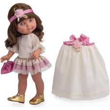 jc toys Royal Collection Chloe lėlė 38 cm Minkštas vinilas, 2 dalių kostiumas ir aksesuarai Mergaitės, sukurtos Ispanijoje Berenguer 3+ metų