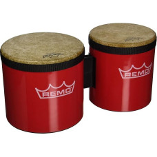 Remo BG-5300-52 Festival Bongo Drum, Red, 6-7-Inch