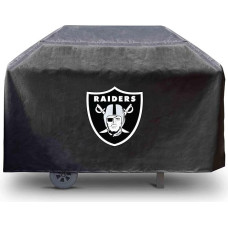 FANMATS 41135 NFL - Las Vegas Raiders Rectangular Black Grill Cover - Fits 3 and 4 Burner Grills - 68