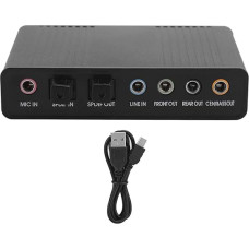Išorinė garso plokštė nešiojamajam kompiuteriui, DM HD10 aliuminio garso plokštė karaokės įrašymui, optinė USB 5.1 garso plokštė