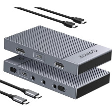 ORICO IS6 4K HDMI Capture Card with HDR, VRR, Ultra Low Latency, for Gaming, Livestream, Recording, Compatible with Switch, PS5, Xbox, PC/Mac