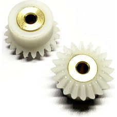 2 Stück Nylon-Kegelräder, 20 Zähne, Differentialgetriebe for Modellflugzeuge – M4-Schraube, 1 Modul, 4–10 mm Bohrungswelle(6mm bore)