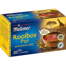 Meßmer Rooibos Pure Tea | 20 Tea Bags | Vegan | Gluten Free | Lactose Free | Naturally Caffeine-Free